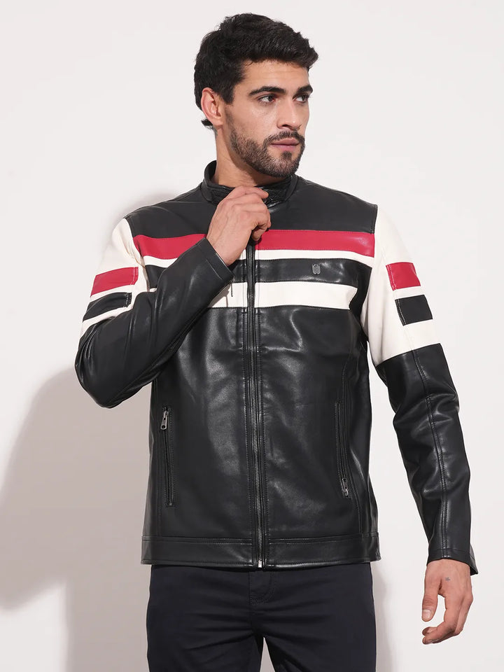 Blue Regular Fit Long Sleeves Men's Jacket