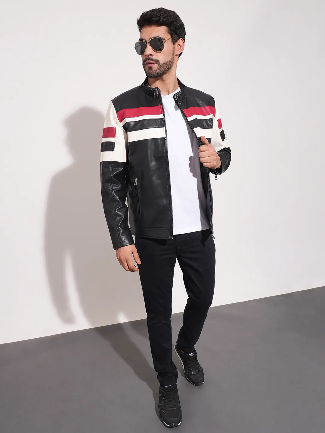 Blue Regular Fit Long Sleeves Men's Jacket by Being Human Clothing