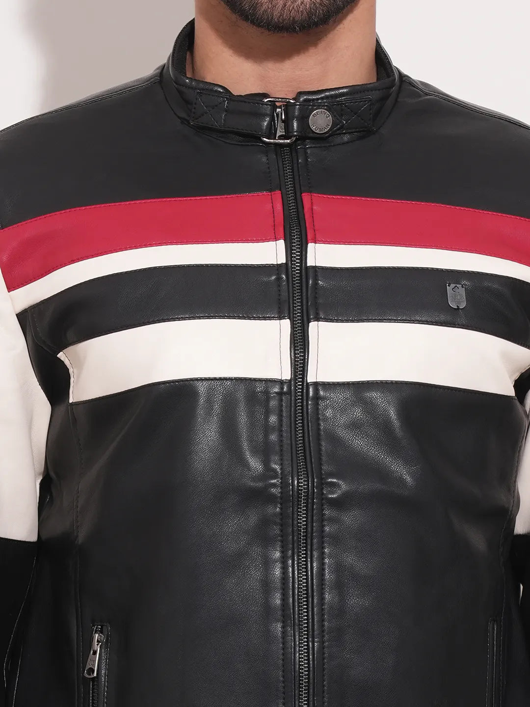 Blue Regular Fit Long Sleeves Men's Jacket by Being Human Clothing