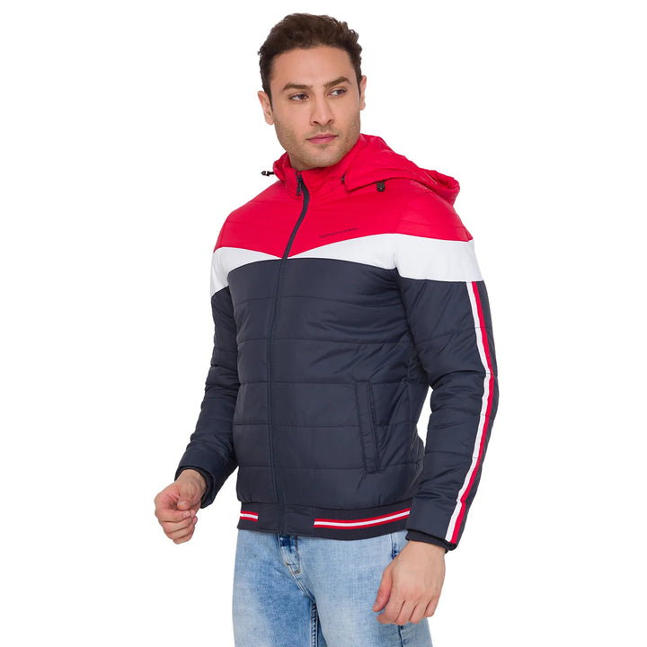 Blue Regular Fit Long Sleeves Men's Jacket