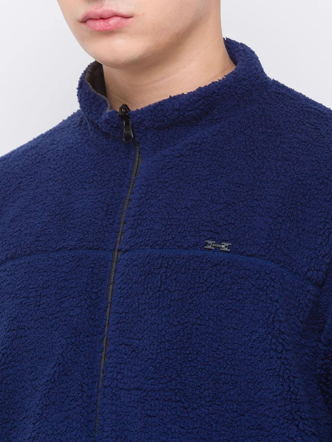 Grey Regular Fit  Mens' Jacket by Being Human Clothing