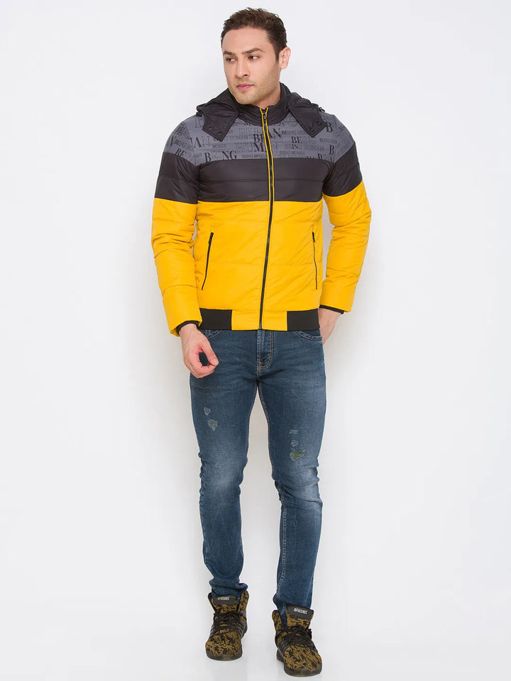 Grey Regular Fit Men's Jacket