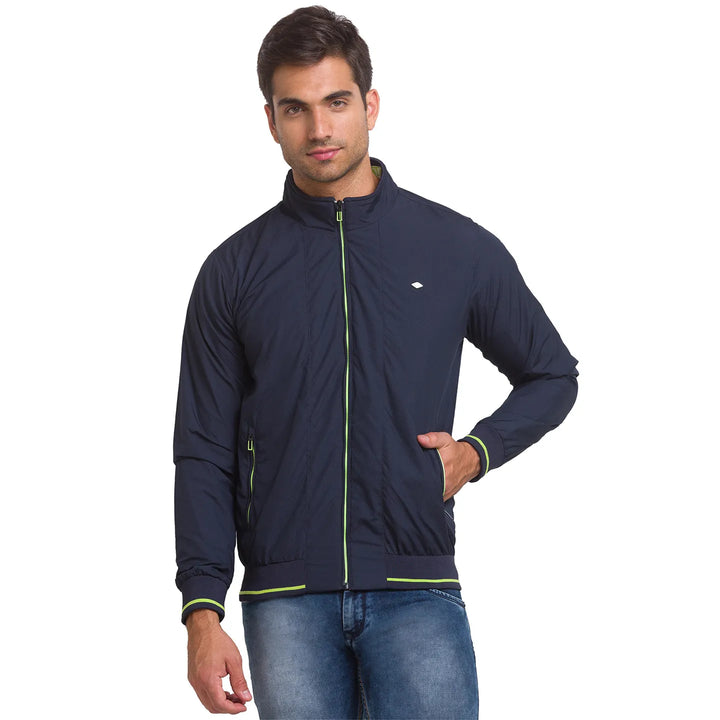 Navy Regular Fit Men's Jacket by Being Human Clothing