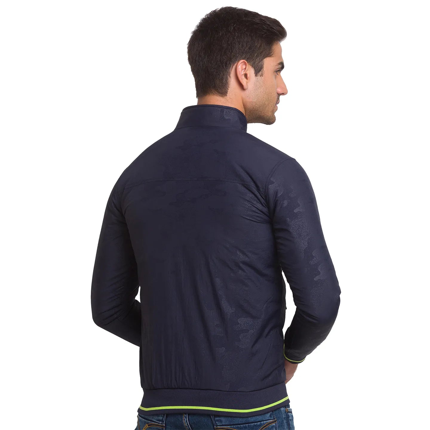 Being Human Clothing Men Regular Fit Collared Jackets-Navy