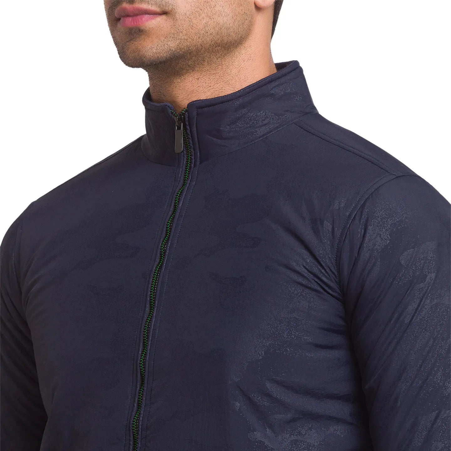 Being Human Clothing Men Regular Fit Collared Jackets-Navy