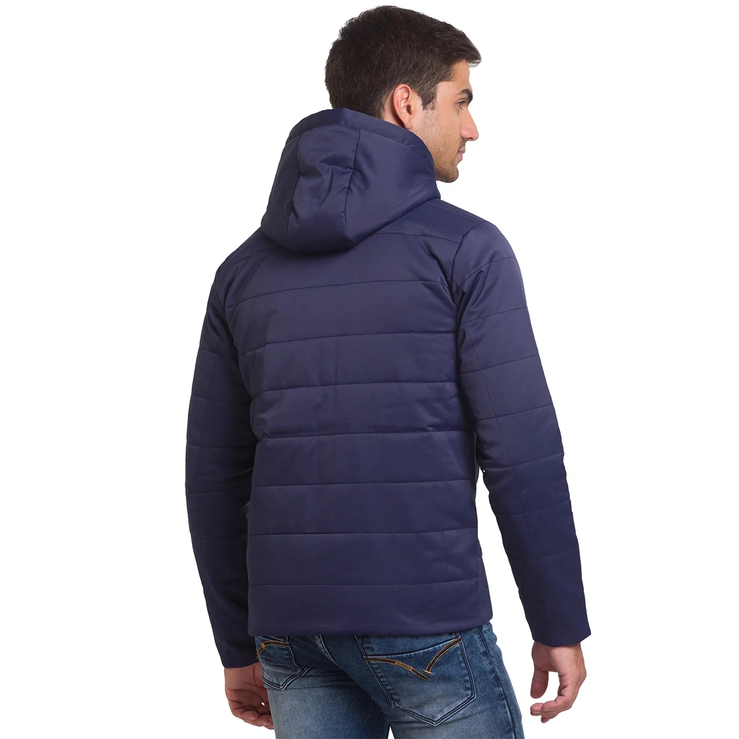 Blue Regular Fit Men's Jacket by Being Human Clothing