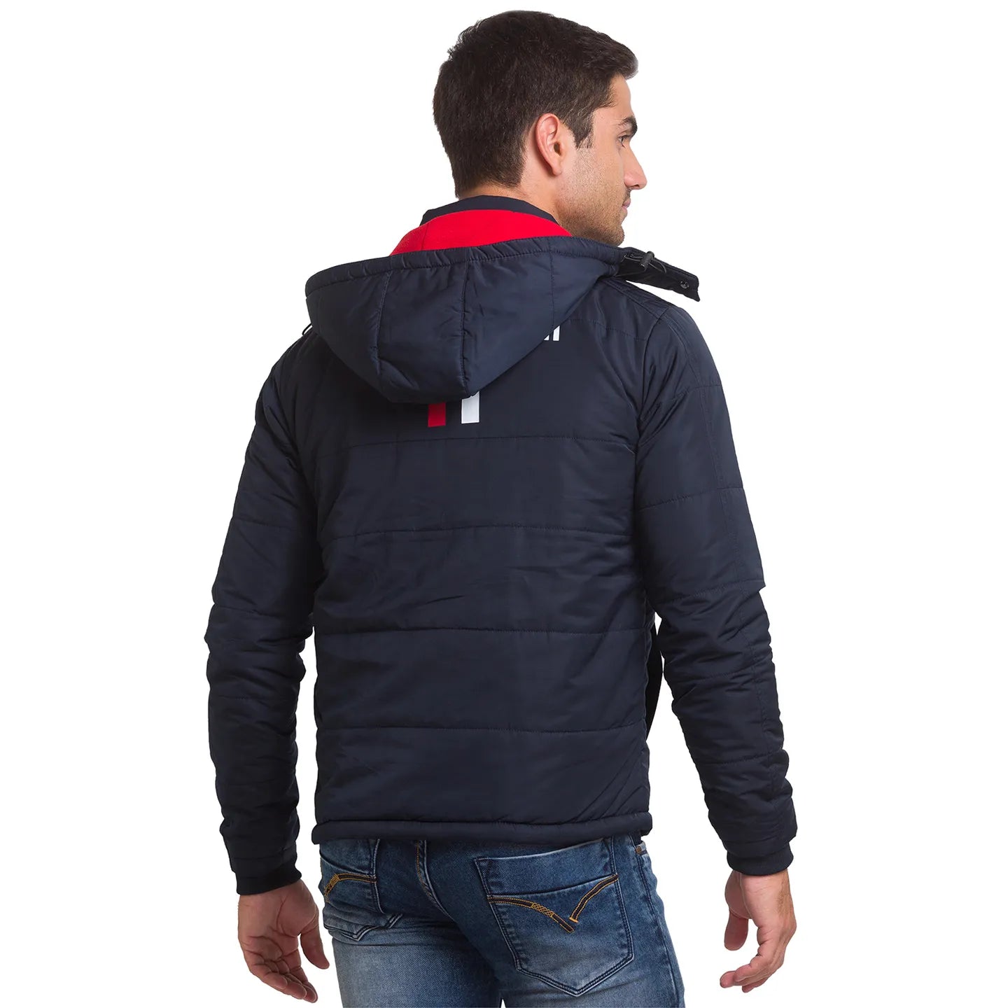 Blue Regular Fit Long Sleeves Polyester Men's Jacket by Being Human Clothing