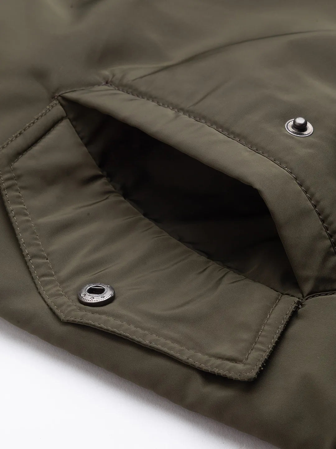 Green Regular Fit Long Sleeves Polyester Men's Jacket by Being Human Clothing