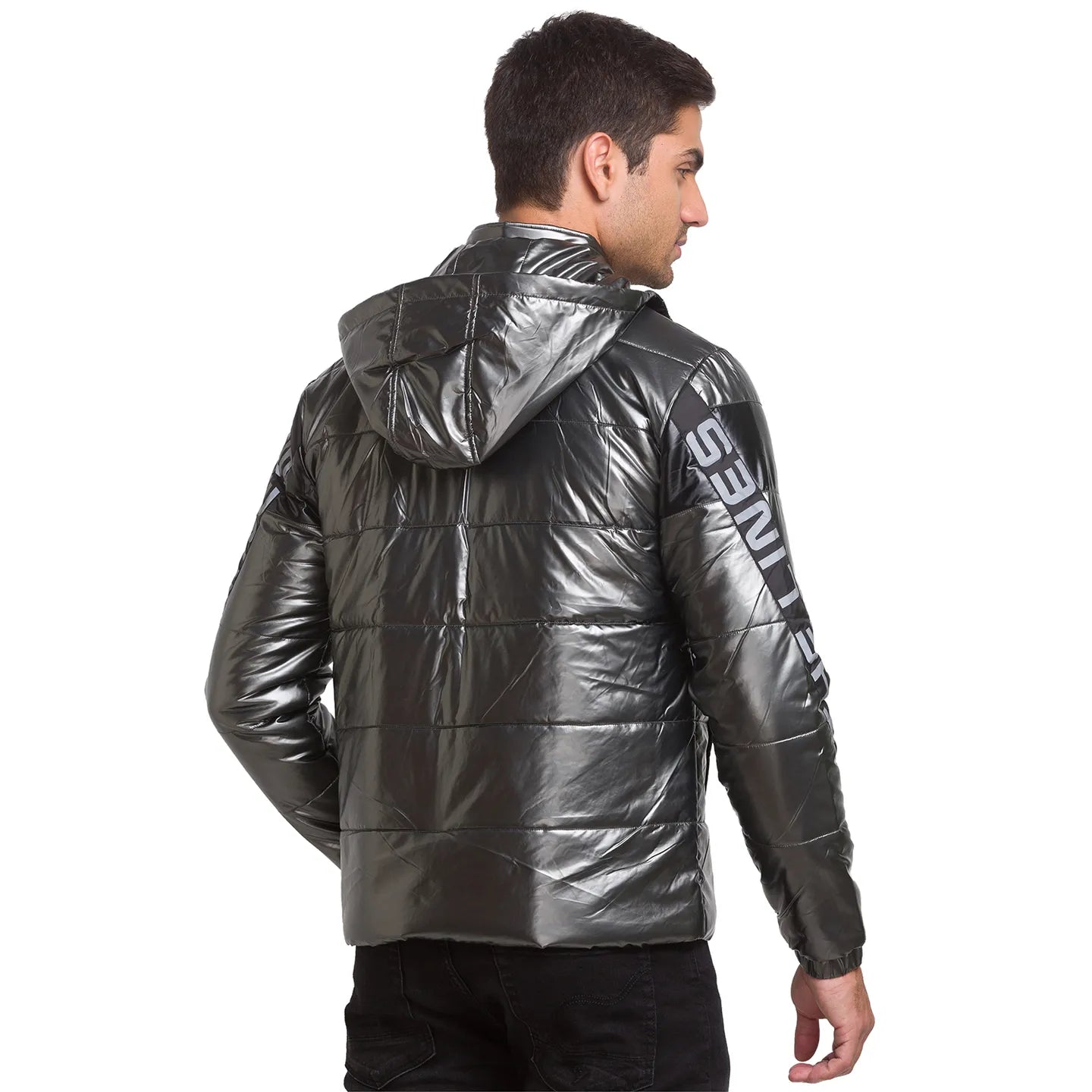 Black Regular Fit Men's Jacket by Being Human Clothing