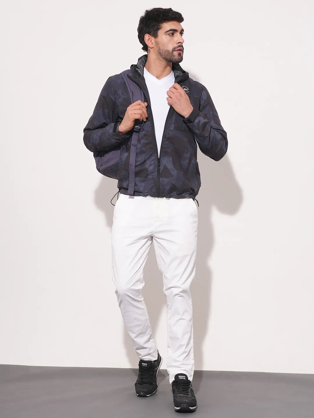 Black Regular Fit Men's Jacket by Being Human Clothing