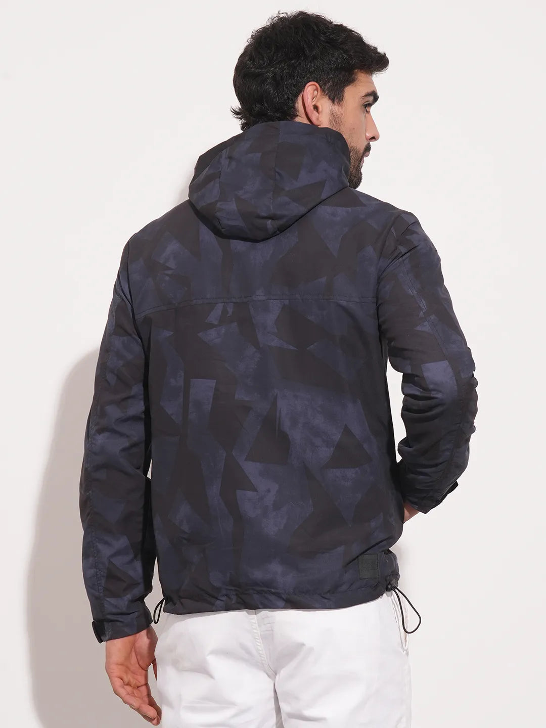 Black Regular Fit Men's Jacket by Being Human Clothing