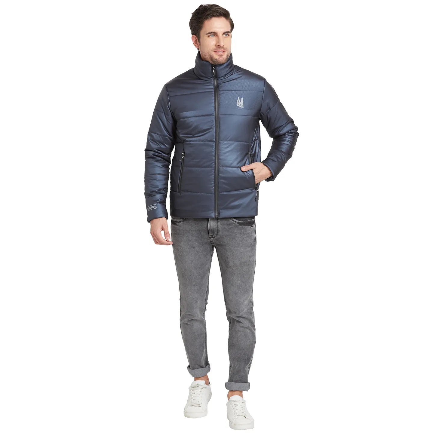 Navy Regular Fit  Mens' Jacket by Being Human Clothing