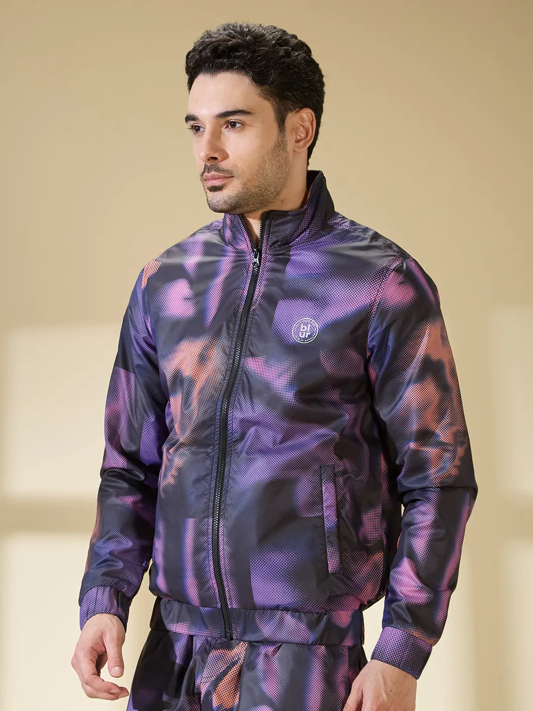 Being Human Clothing Men None Jackets-Black/Purple