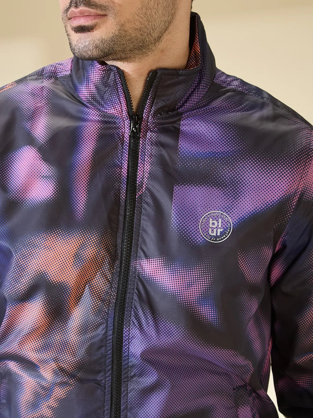 Being Human Clothing Men None Jackets-Black/Purple