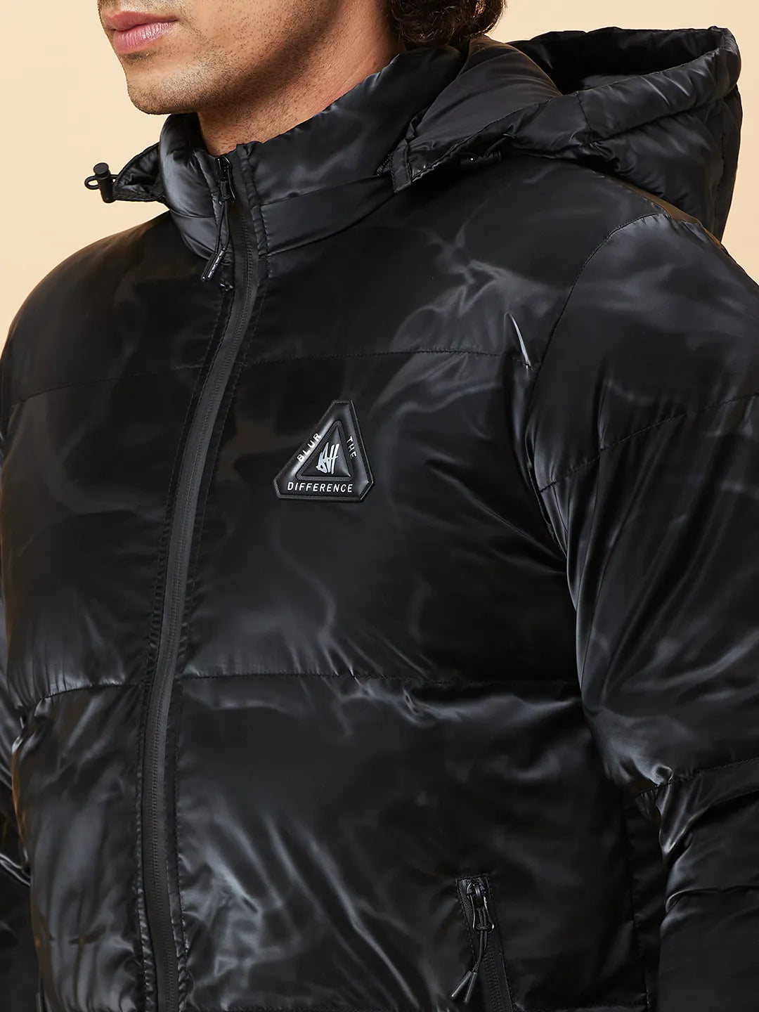 Black Regular Fit Men's Jacket by Being Human Clothing