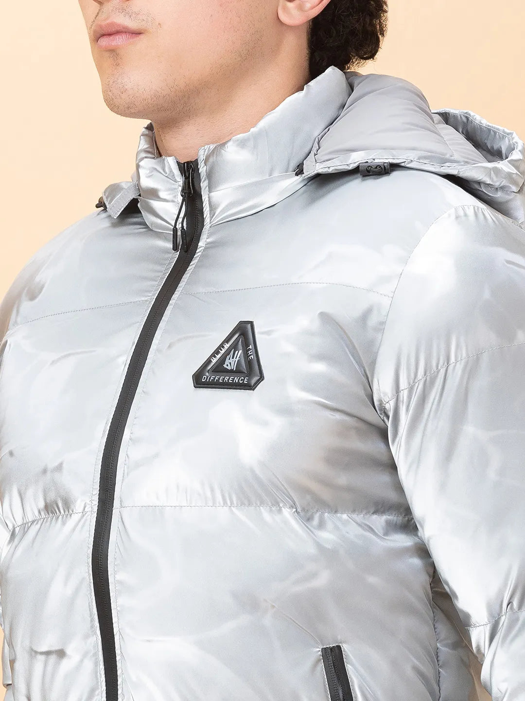 Metalic Regular Fit Men's Jacket by Being Human Clothing