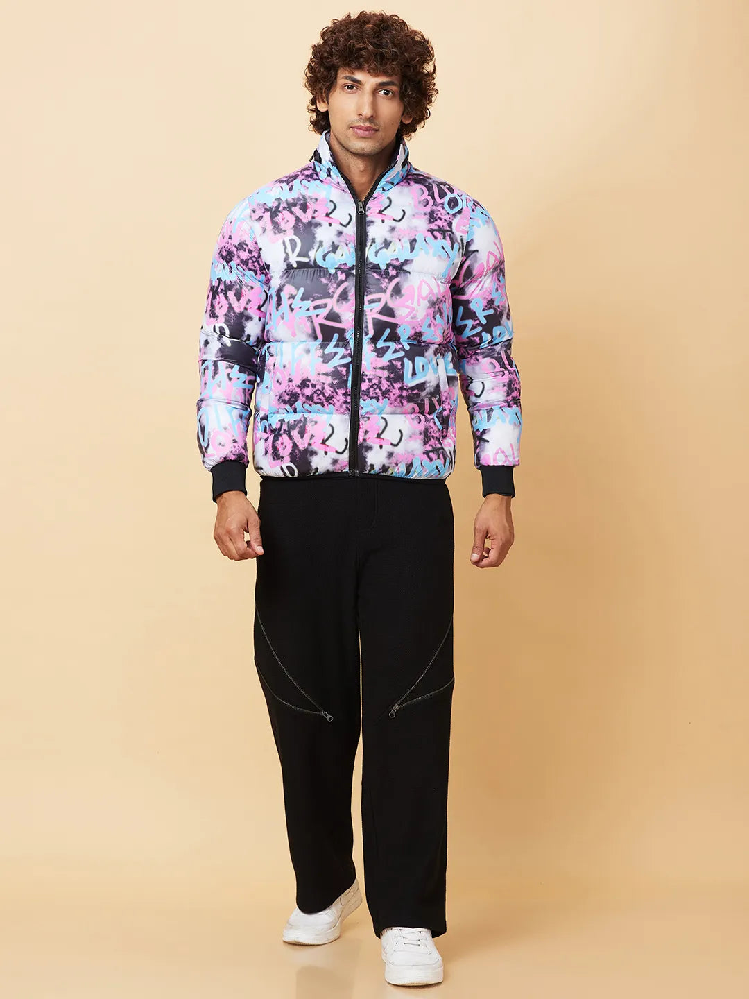 Black Regular Fit Men's Jacket by Being Human Clothing