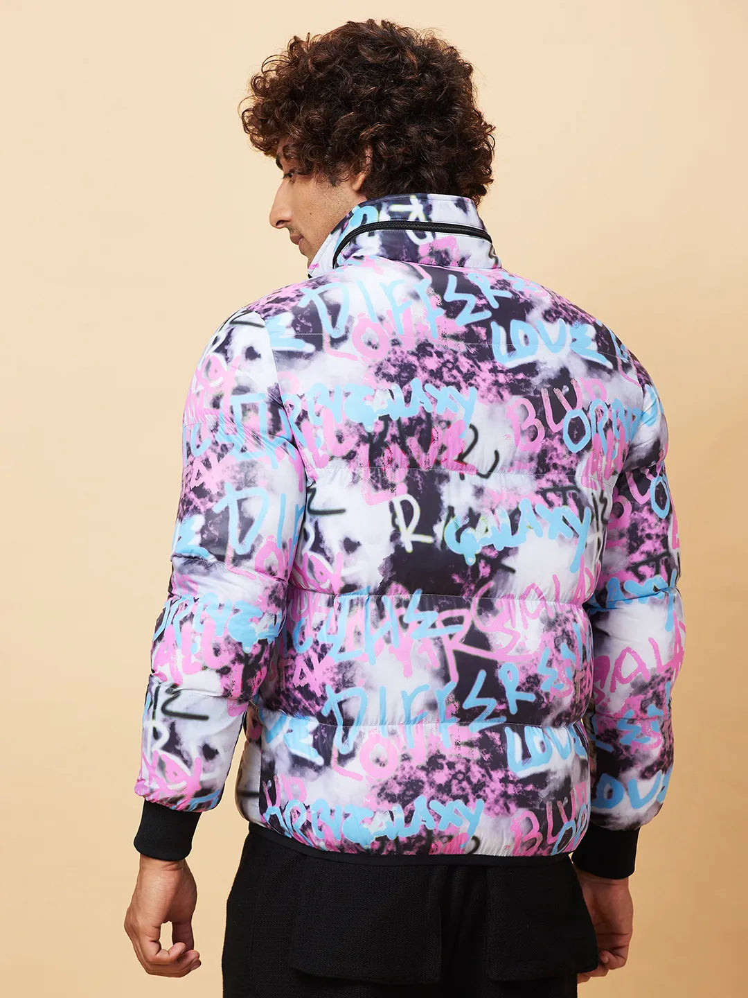 Black Regular Fit Men's Jacket by Being Human Clothing