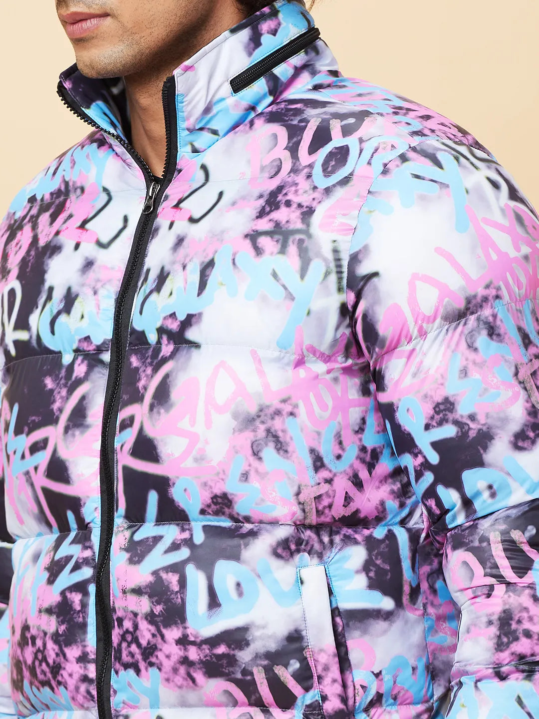 Black Regular Fit Men's Jacket by Being Human Clothing