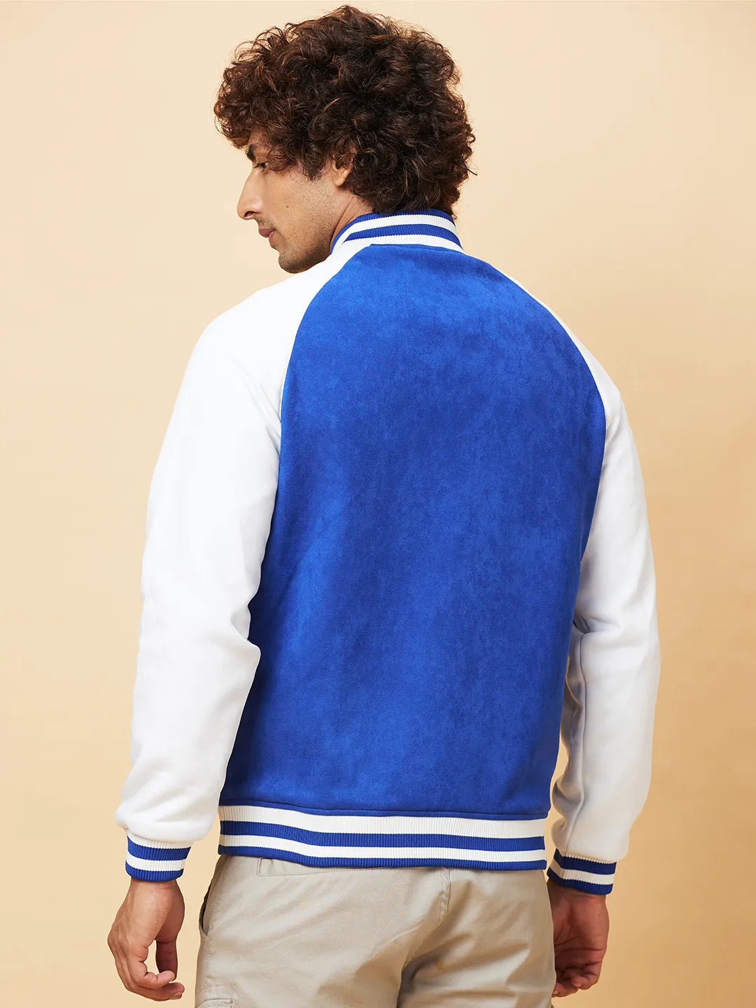 Blue Regular Fit Men's Jacket by Being Human Clothing