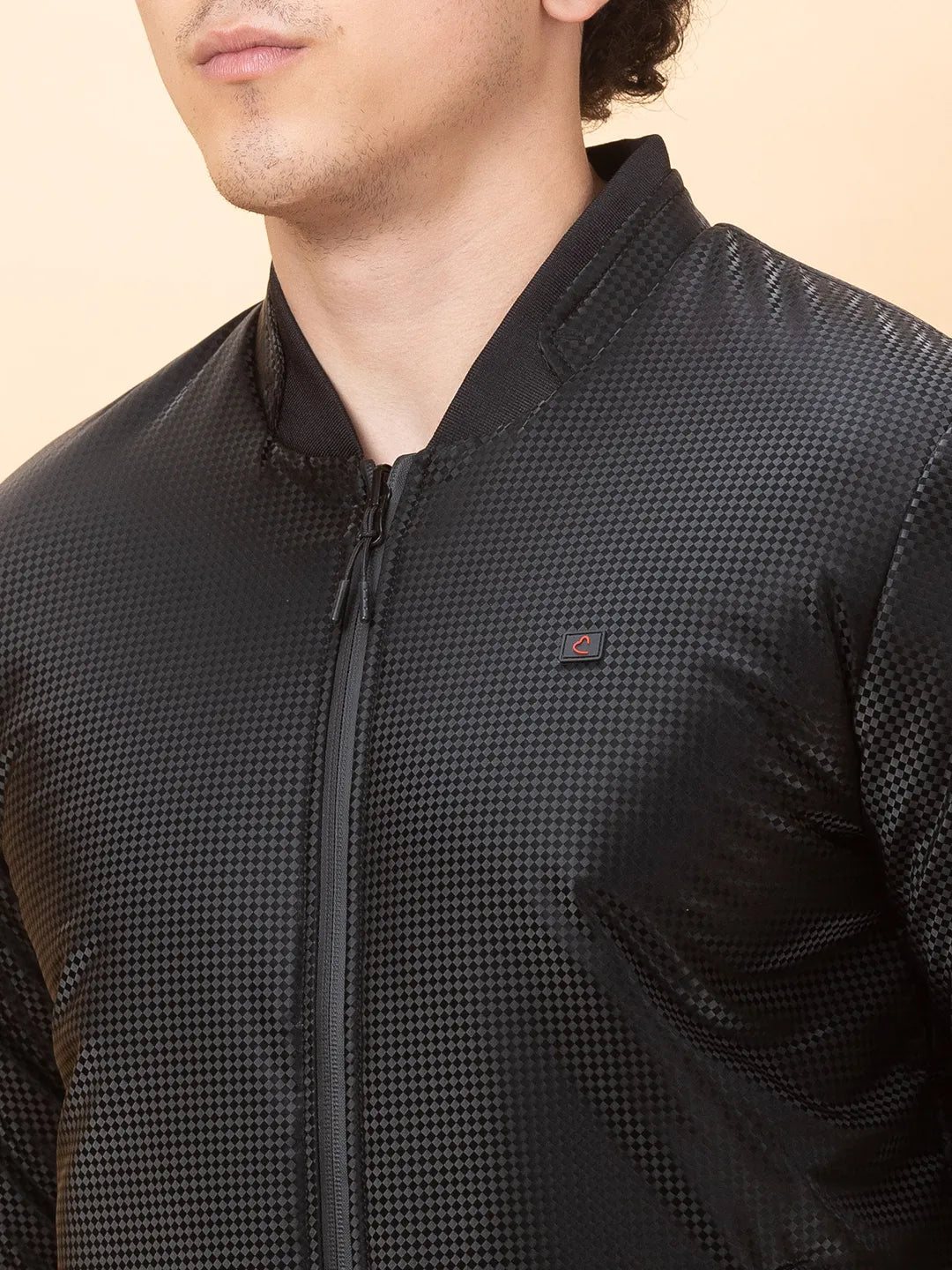 Black Regular Fit Men's Jacket by Being Human Clothing