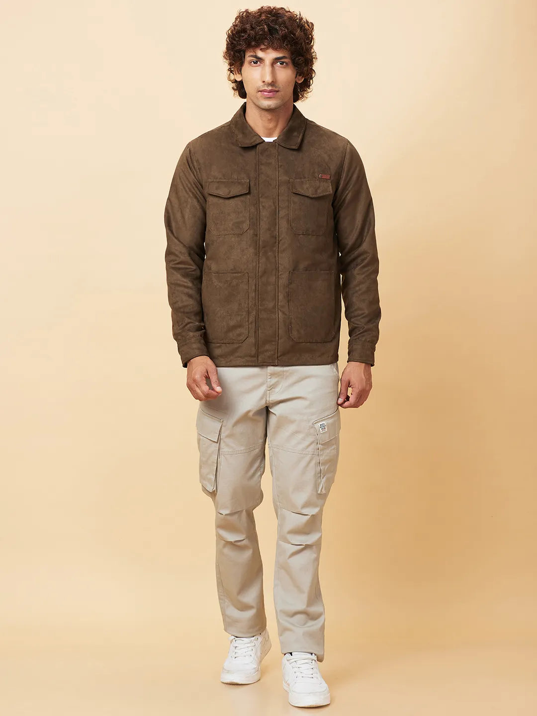 Olive Regular Fit  Mens' Jacket by Being Human Clothing