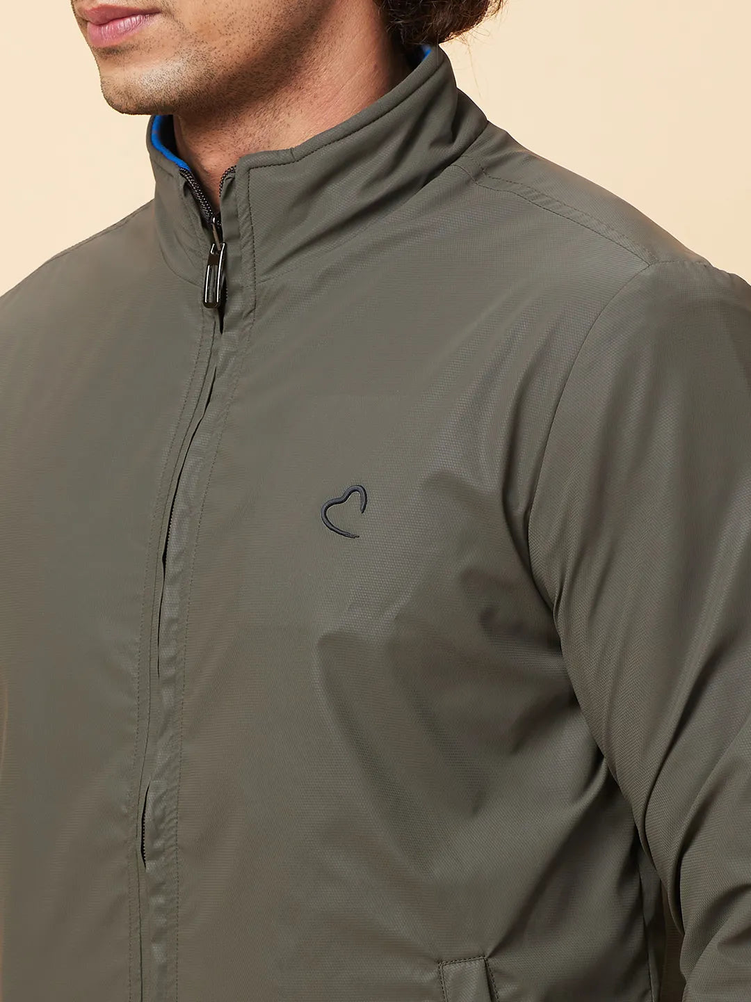 Olive Regular Fit Men's Jacket by Being Human Clothing