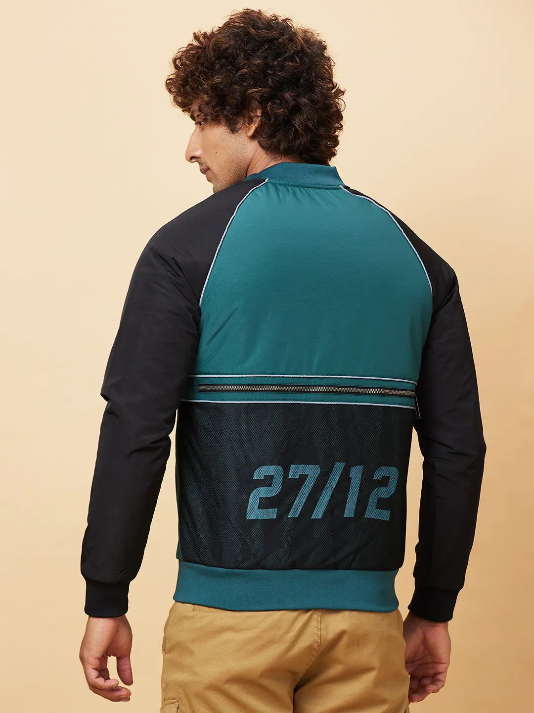 Green Regular Fit Long Sleeves Men's Jacket by Being Human Clothing