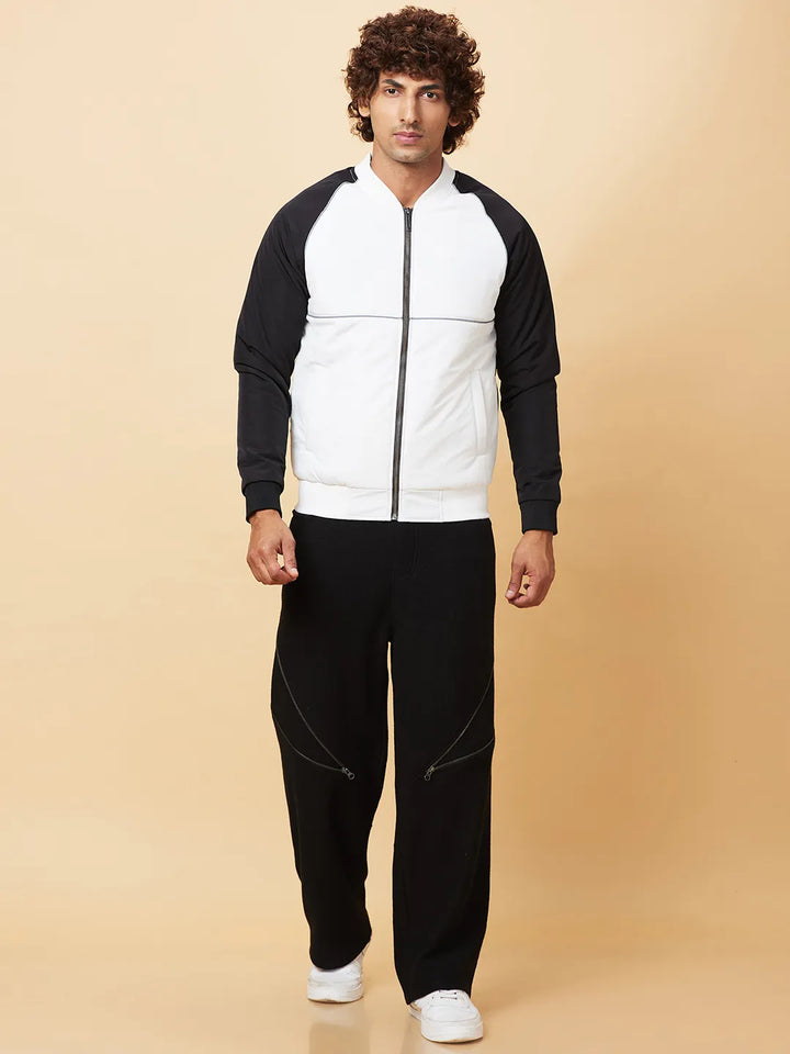 Off White Regular Fit Men's Jacket