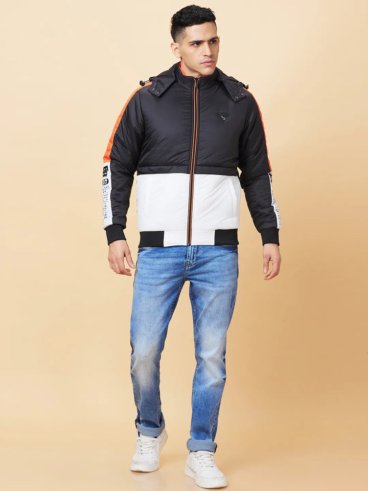 Black Regular Fit Men's Jacket