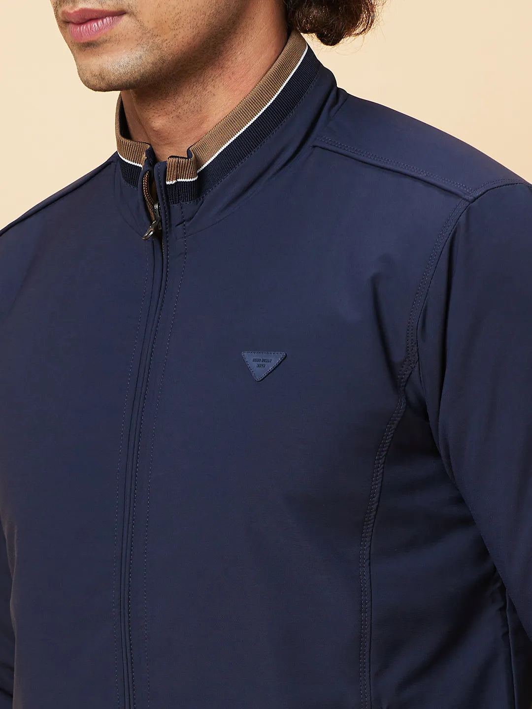 Navy Regular Fit Men's Jacket by Being Human Clothing