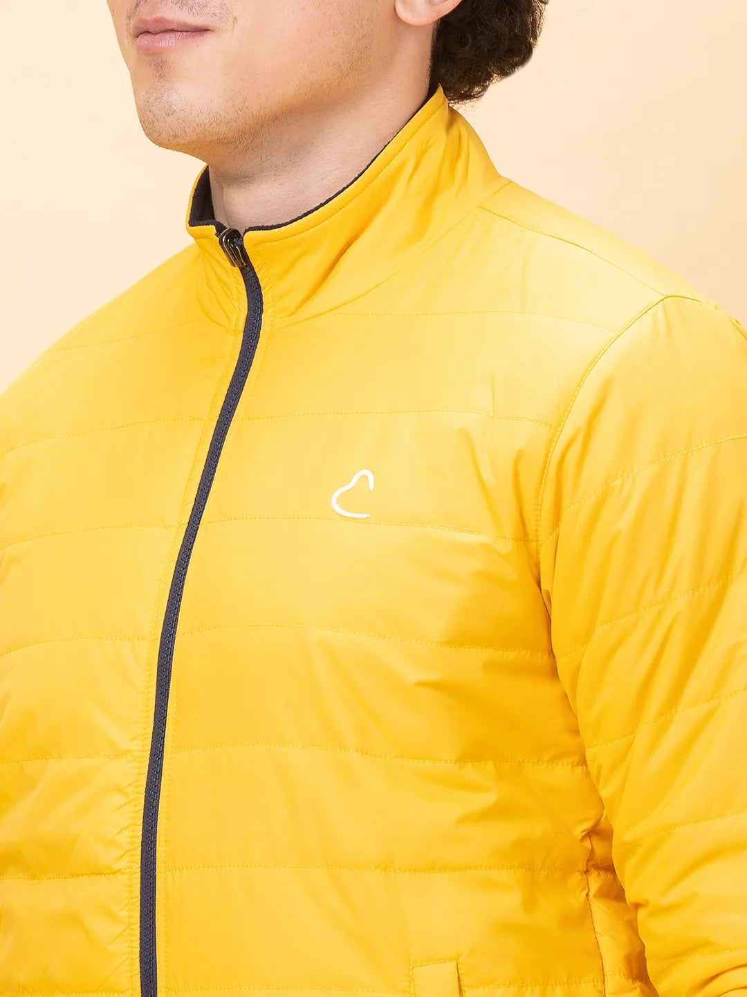 Cream Regular Fit Men's Jacket by Being Human Clothing