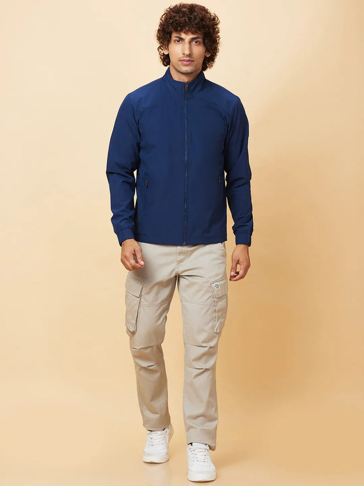 Navy Regular Fit Men's Jacket