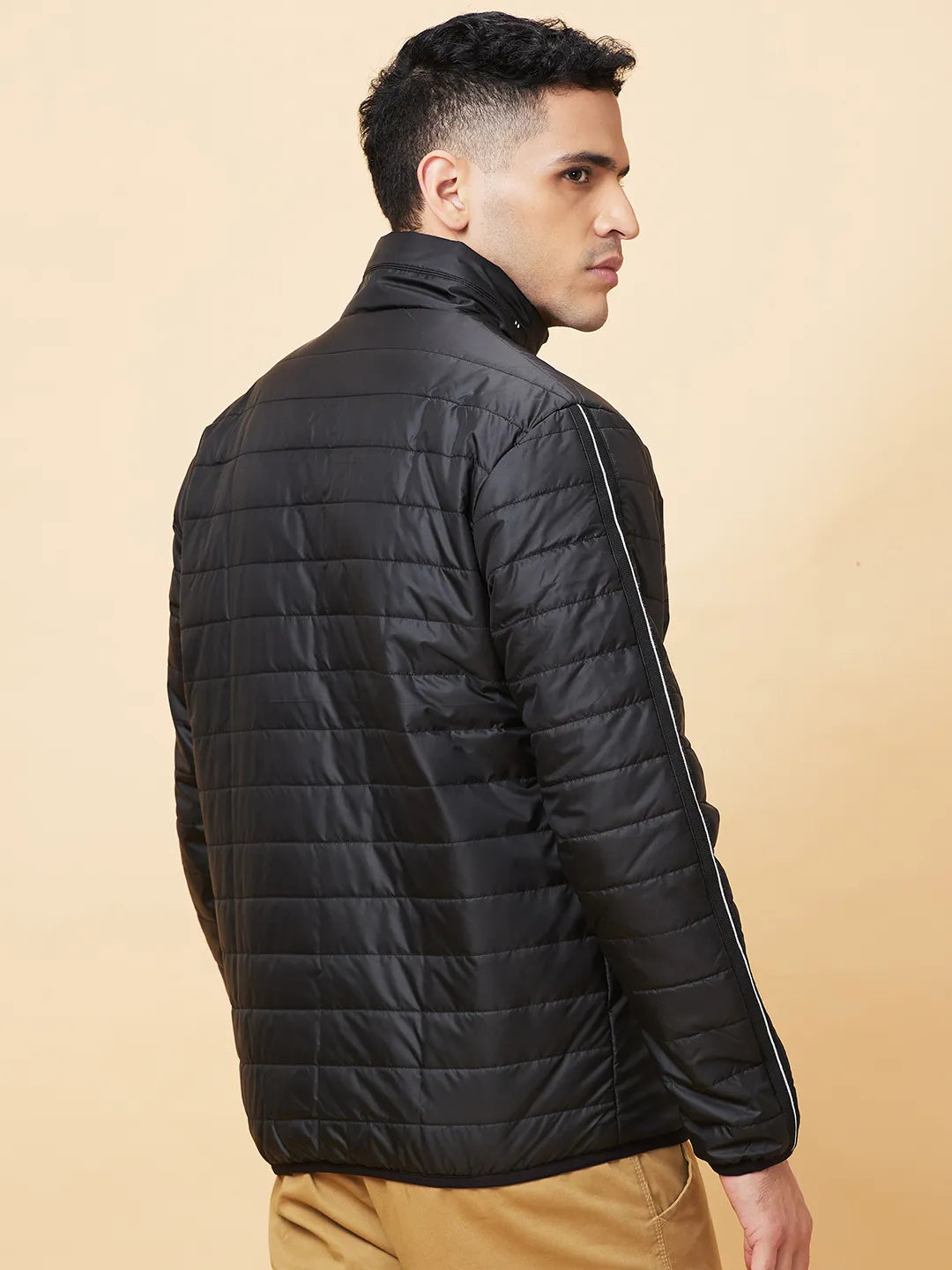 Black Regular Fit  Mens' Jacket by Being Human Clothing