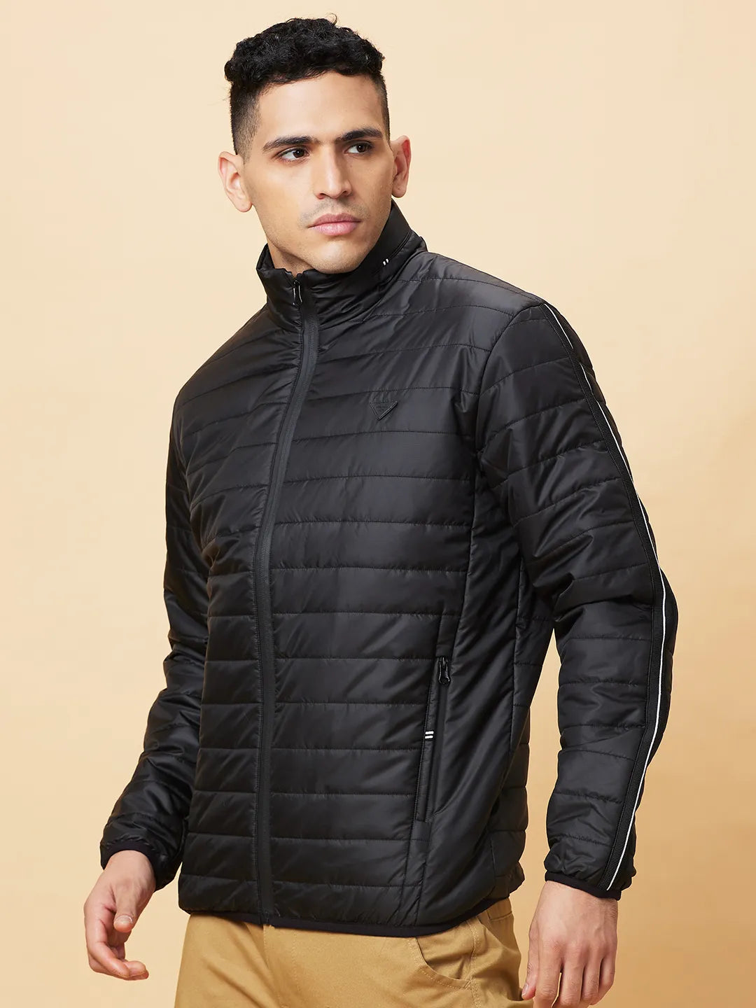 Black Regular Fit  Mens' Jacket by Being Human Clothing