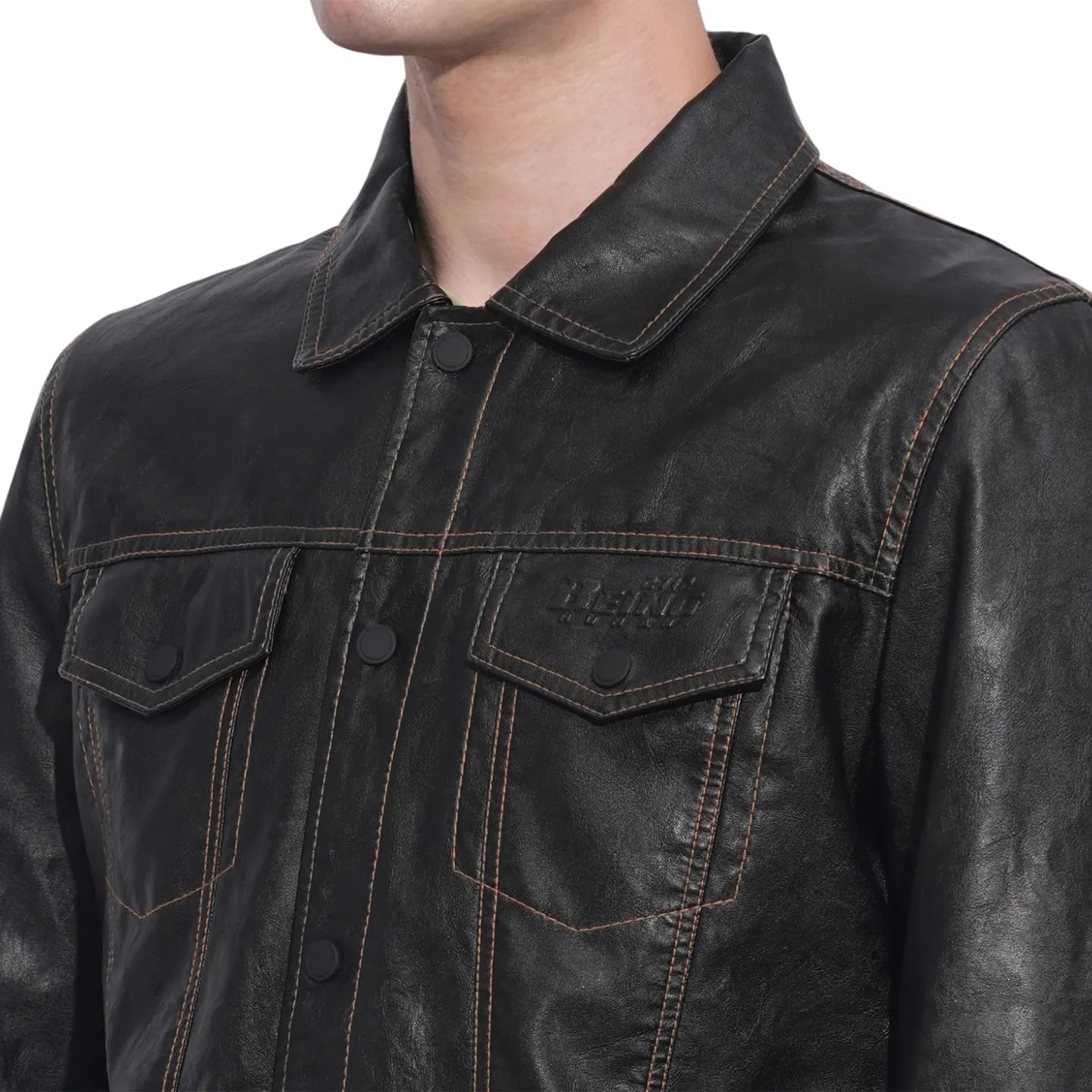 Dark Navy Regular Fit Men's Jacket by Being Human Clothing