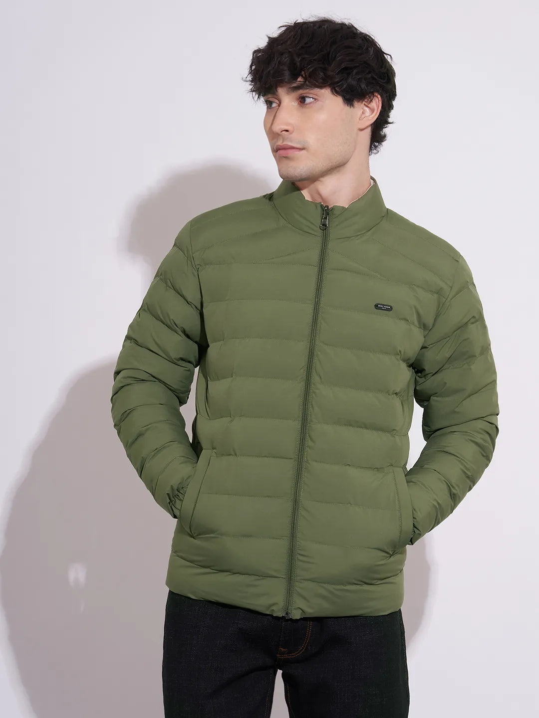 Olive Regular Fit Men's Hoodie by Being Human Clothing