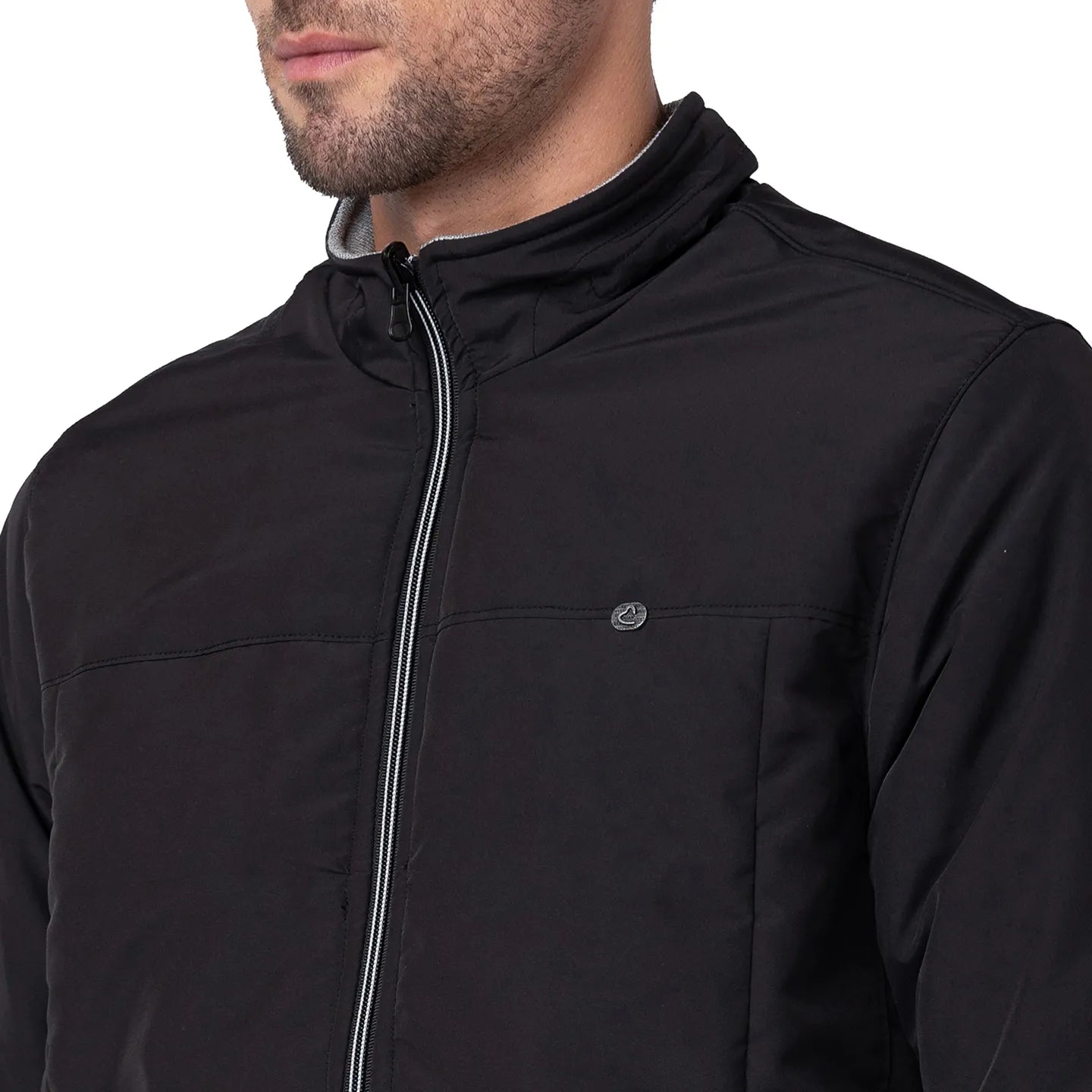 Being Human Clothing Men Regular Fit Collared Jackets-Black