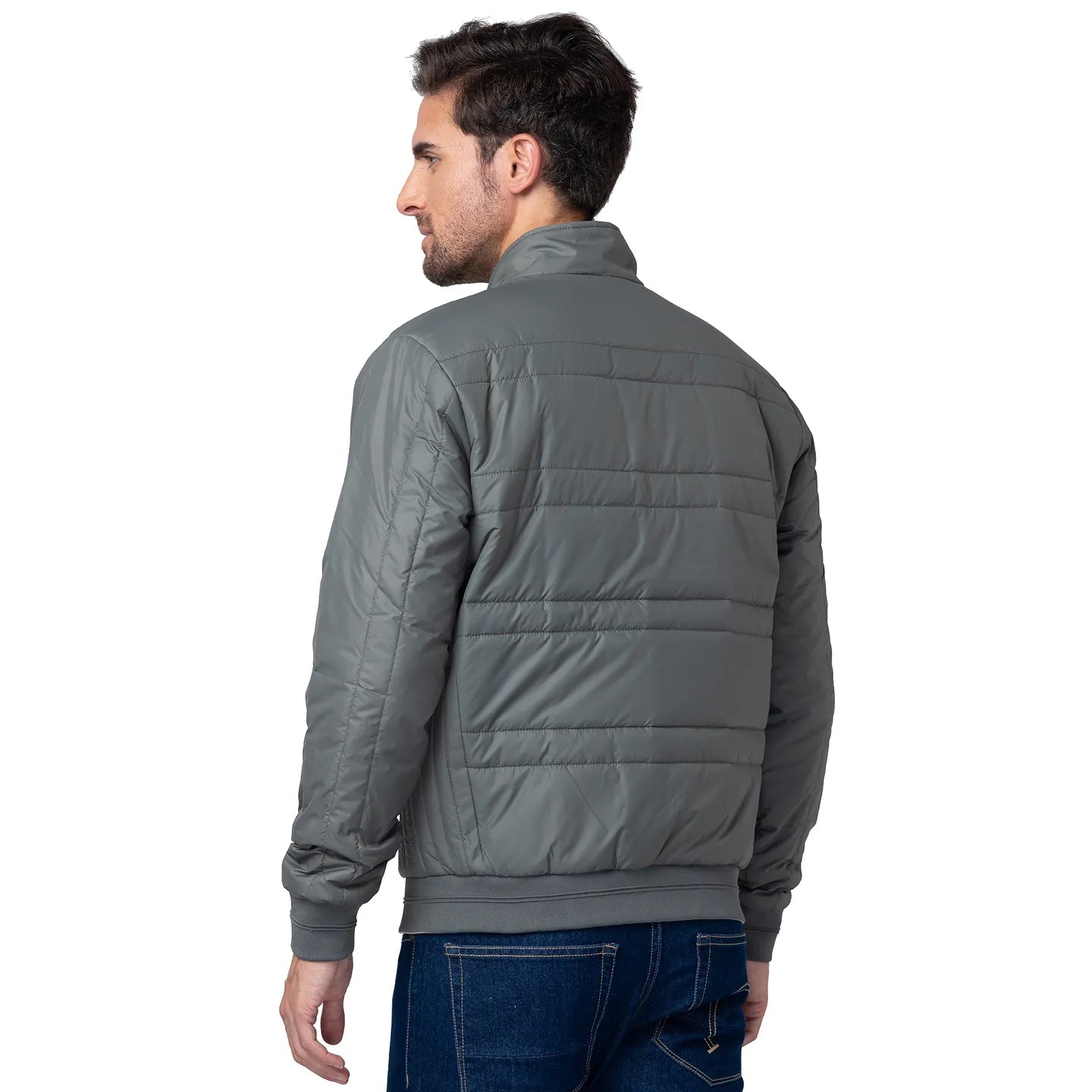 Being Human Clothing Men Regular Fit Collared Jackets-Grey