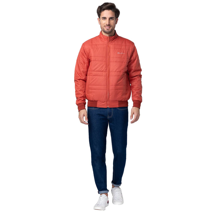 Rust Regular Fit Men's Reversible Jacket