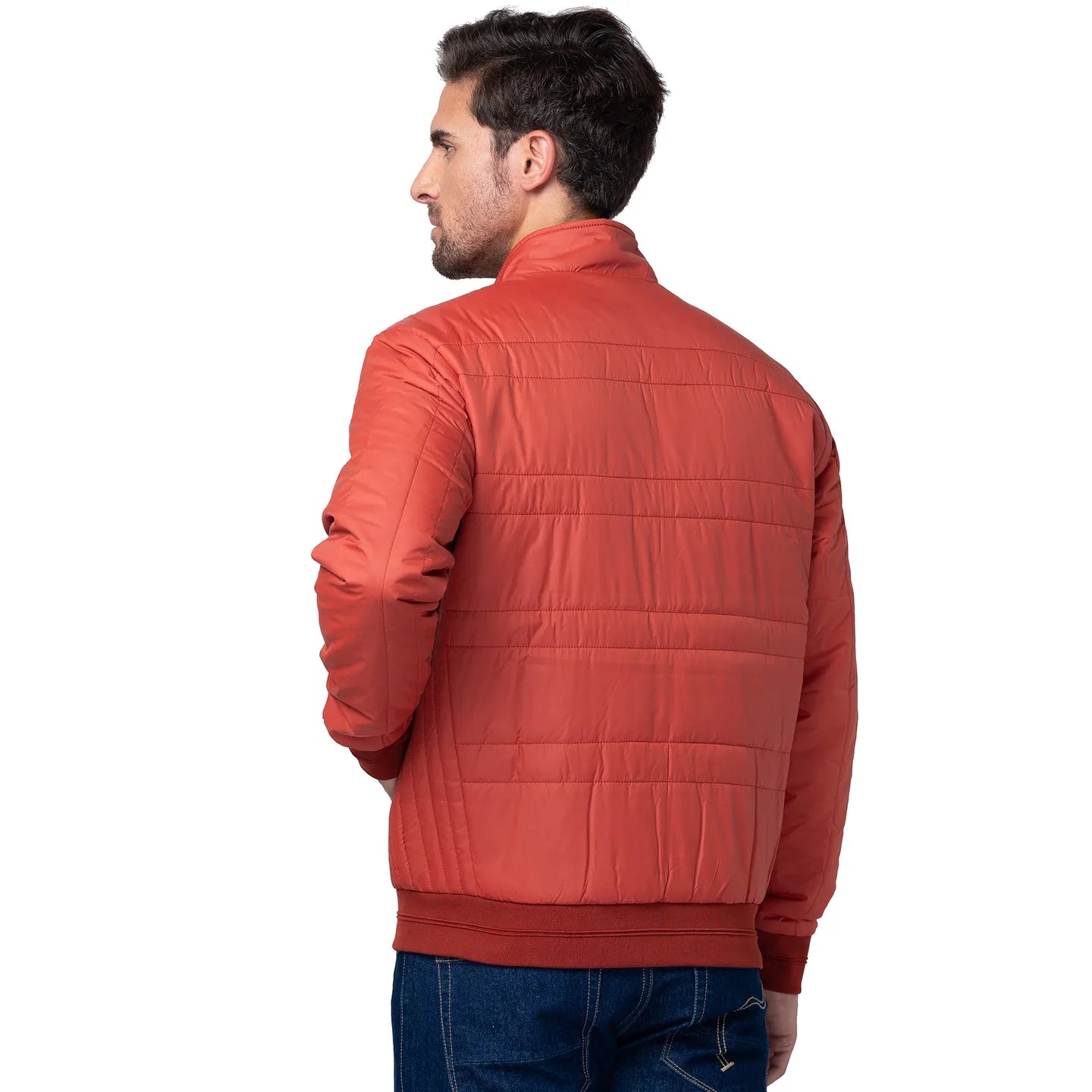 Being Human Clothing Men Regular Fit Collared Jackets-Rust