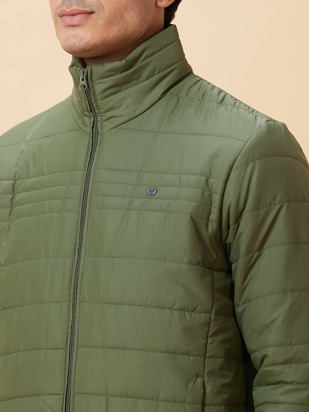 Olive Regular Fit Men's Jacket by Being Human Clothing