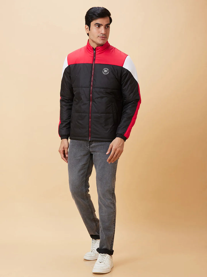 Black Regular Fit Men's Jacket