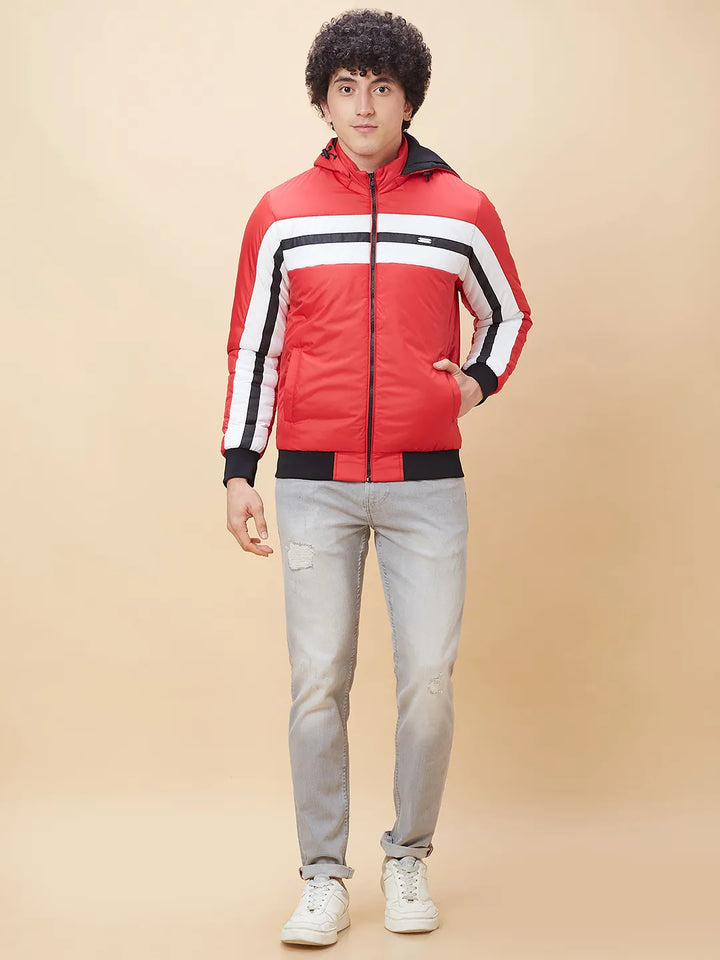 Red Regular Fit Men's Jacket