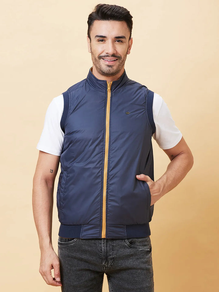 Mustard Regular Fit Men's Jacket by Being Human Clothing