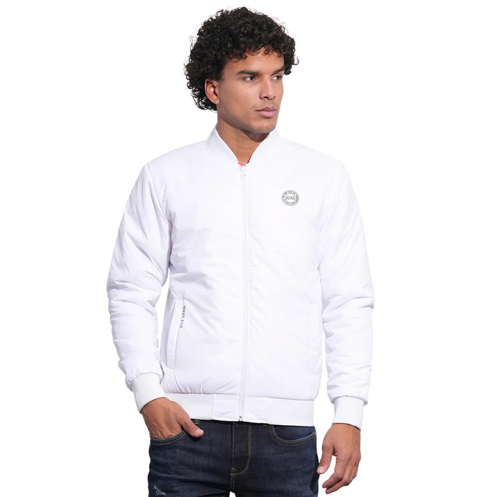 White Regular Fit Men's Jacket