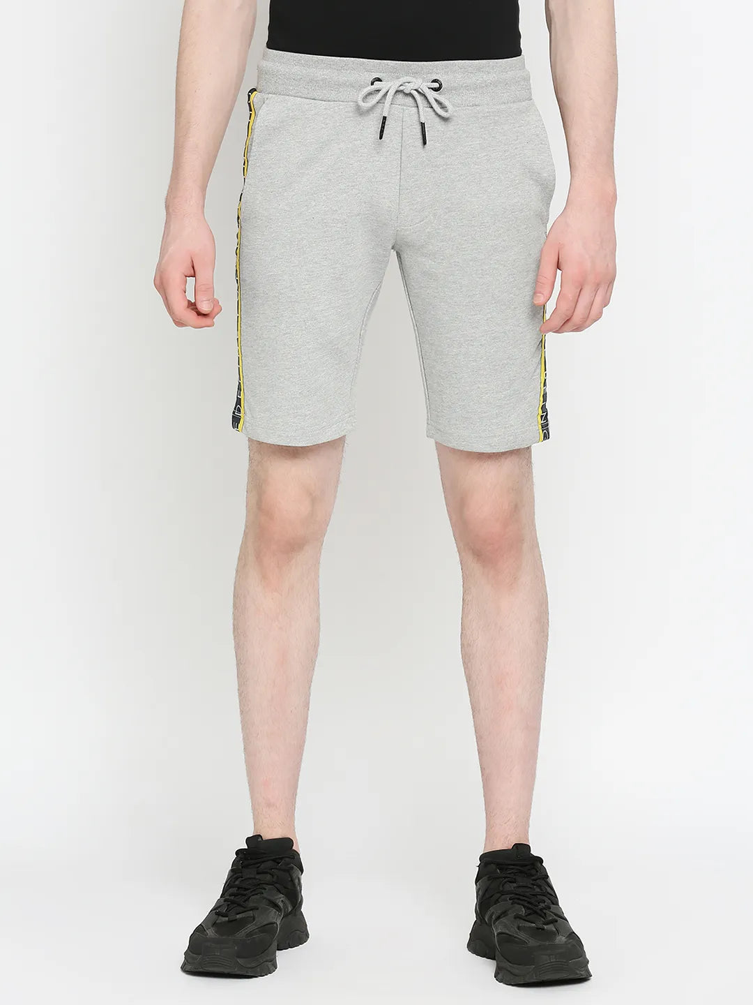 Grey Regular Fit Men's Shorts by Being Human Clothing