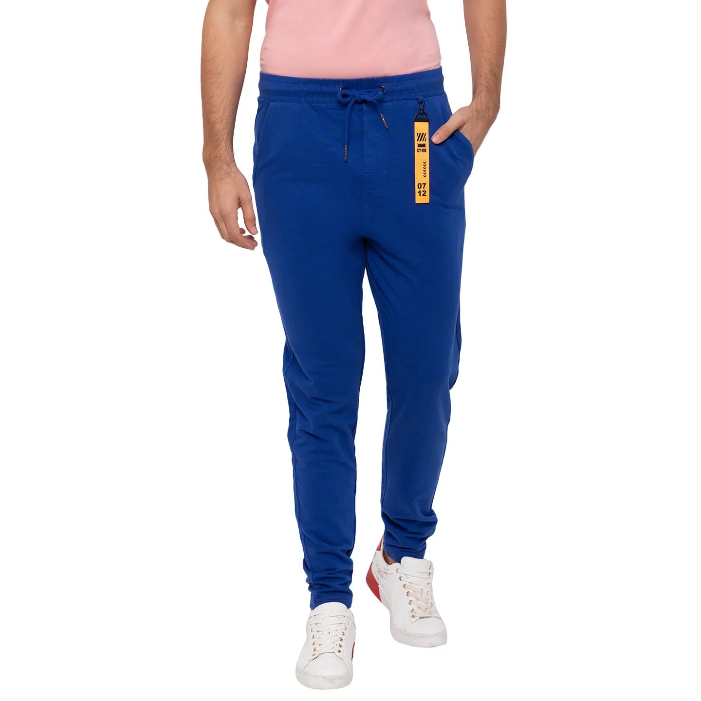 Men Regular Fit Track-Royal Blue by Being Human Clothing