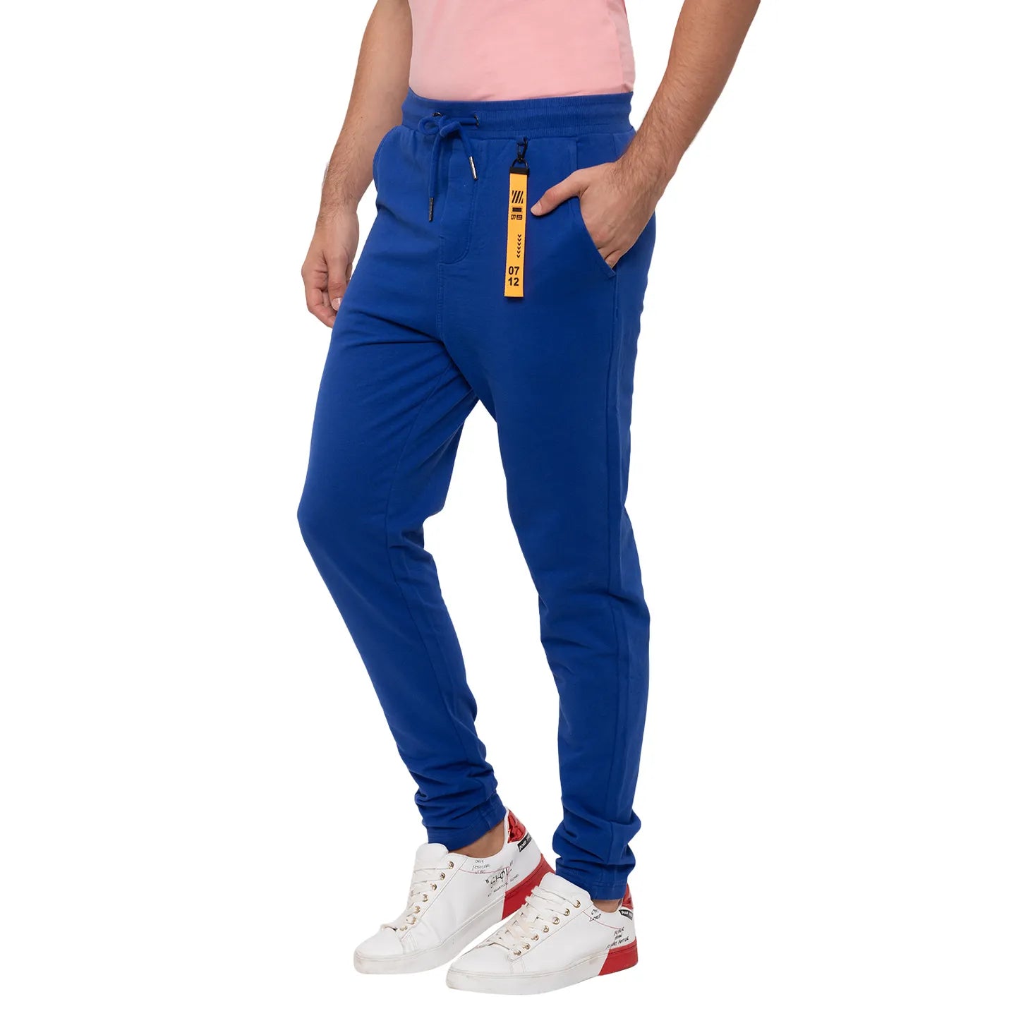 Men Regular Fit Track-Royal Blue by Being Human Clothing
