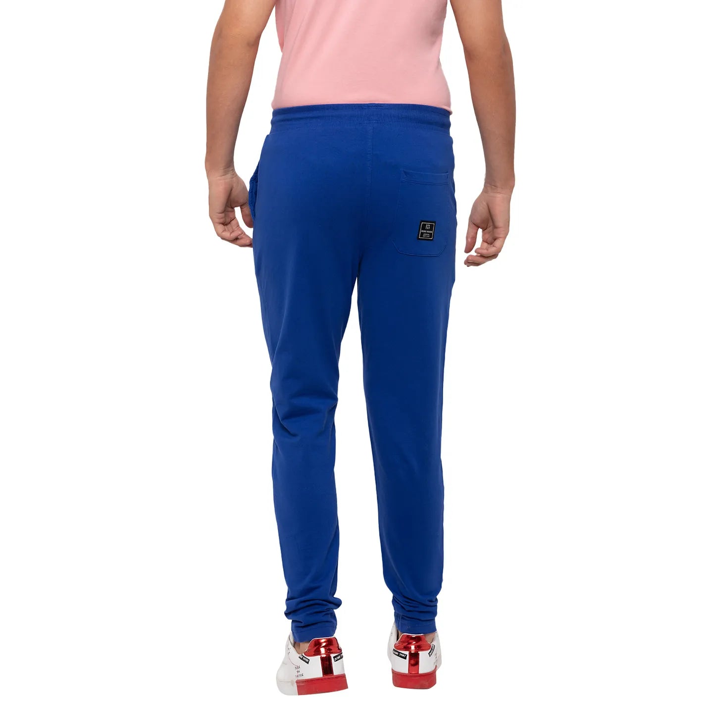 Men Regular Fit Track-Royal Blue by Being Human Clothing